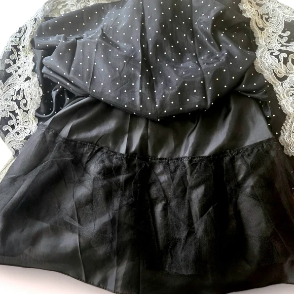 Eliza J Party Dress Overlay Embroidery Bling Wedding Guest Romance Fairy sz 6 - Picture 10 of 14